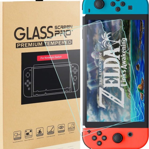 Screen Protector Tempered Glass Premium HD Clear 1 Pcs Switch Anti-Scratch Screen Protector for Nintendo Switch